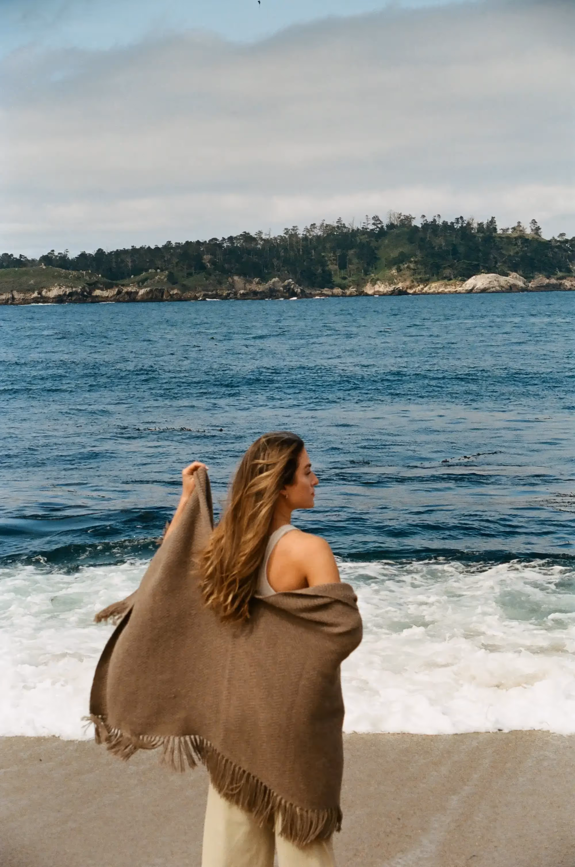 Megan Cassamas enjoying the beach in Carmel-by-the-Sea