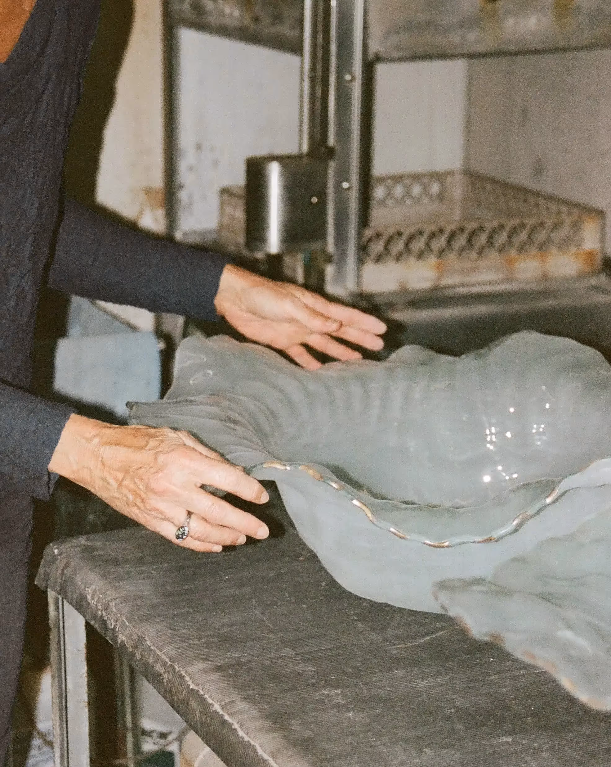 Behind the scenes in the studio of Annieglass
