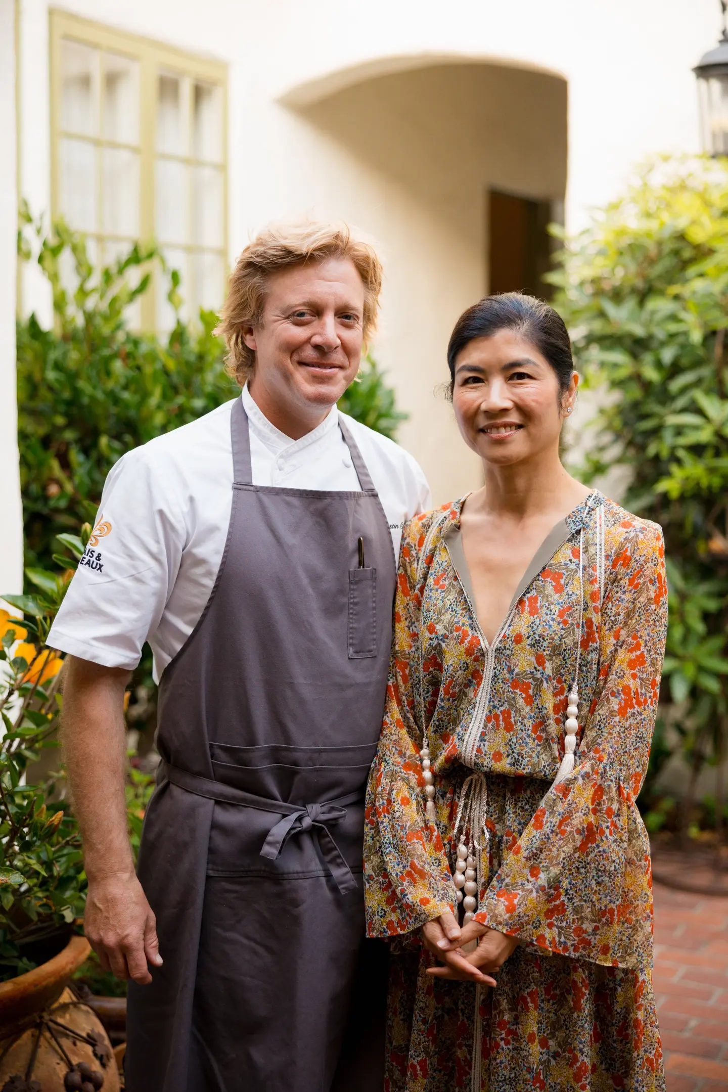 Chef Justin Cogley and Janet Elarmo