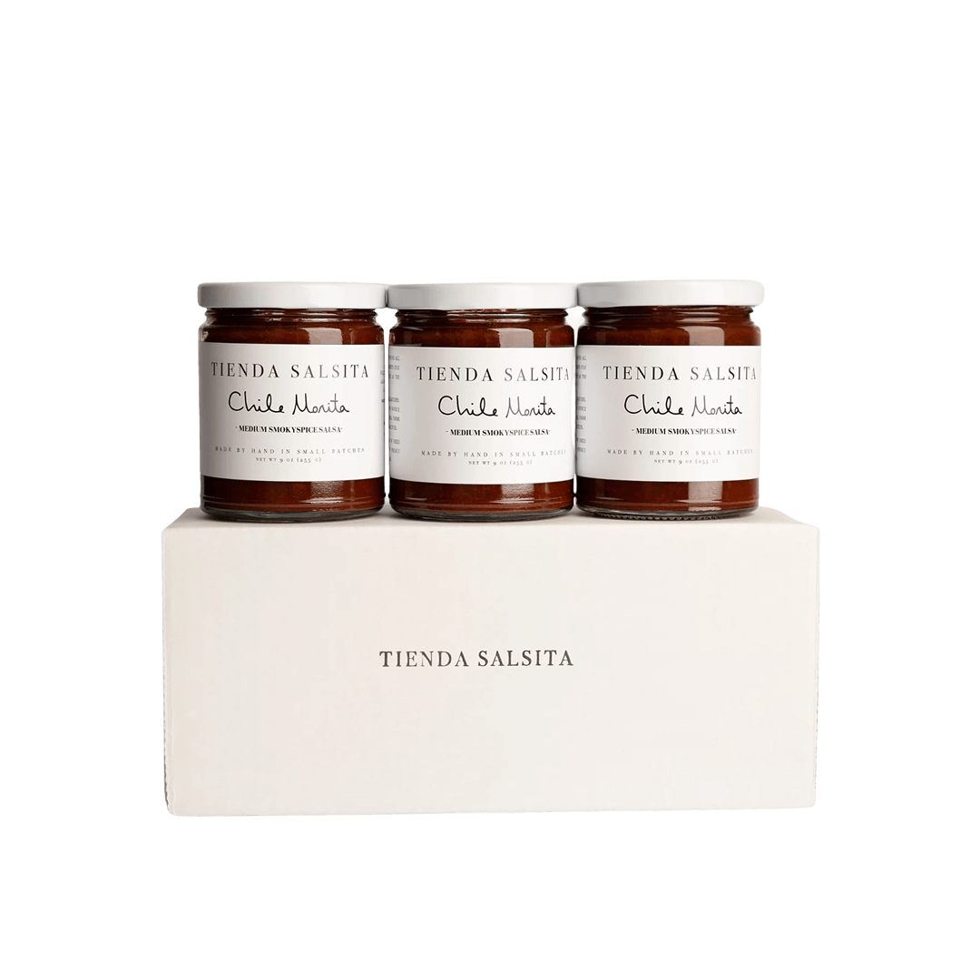 A Set of Three Jars of Mexican Salsa