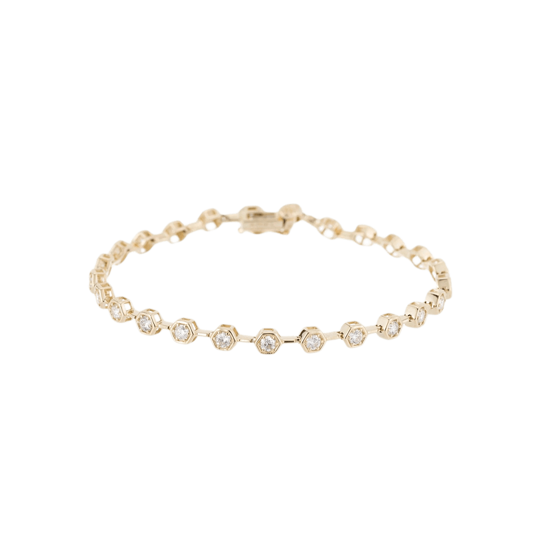 Gold Diamond Tennis Bracelet