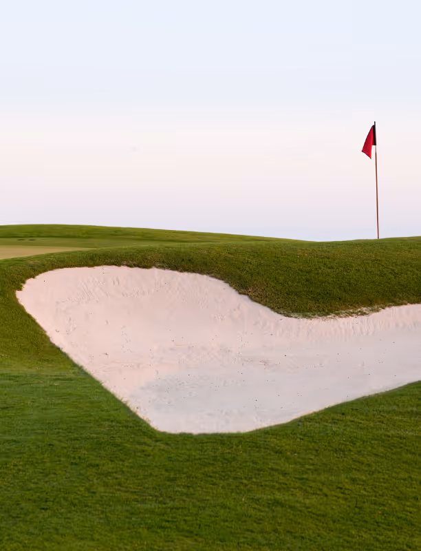 Golf bunker sand