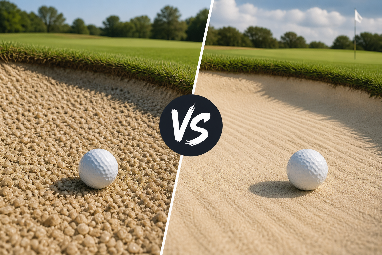 Angular vs Rounded Sand for Golf Bunkers