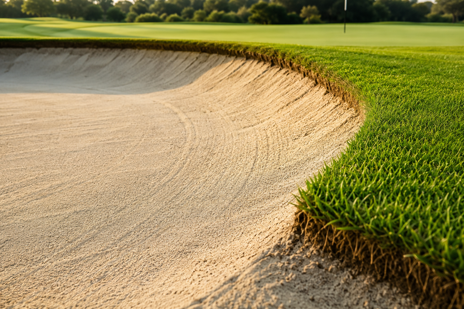 How Do Bunker Edges Influence Sand Stability?