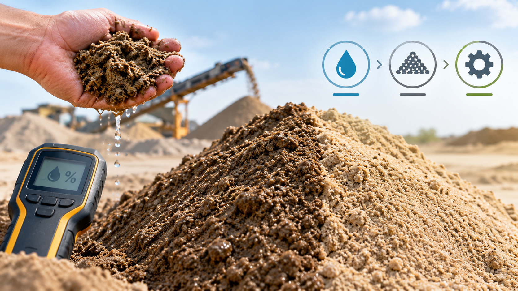 How Does Sand Moisture Affect Material Quantity and Performance?