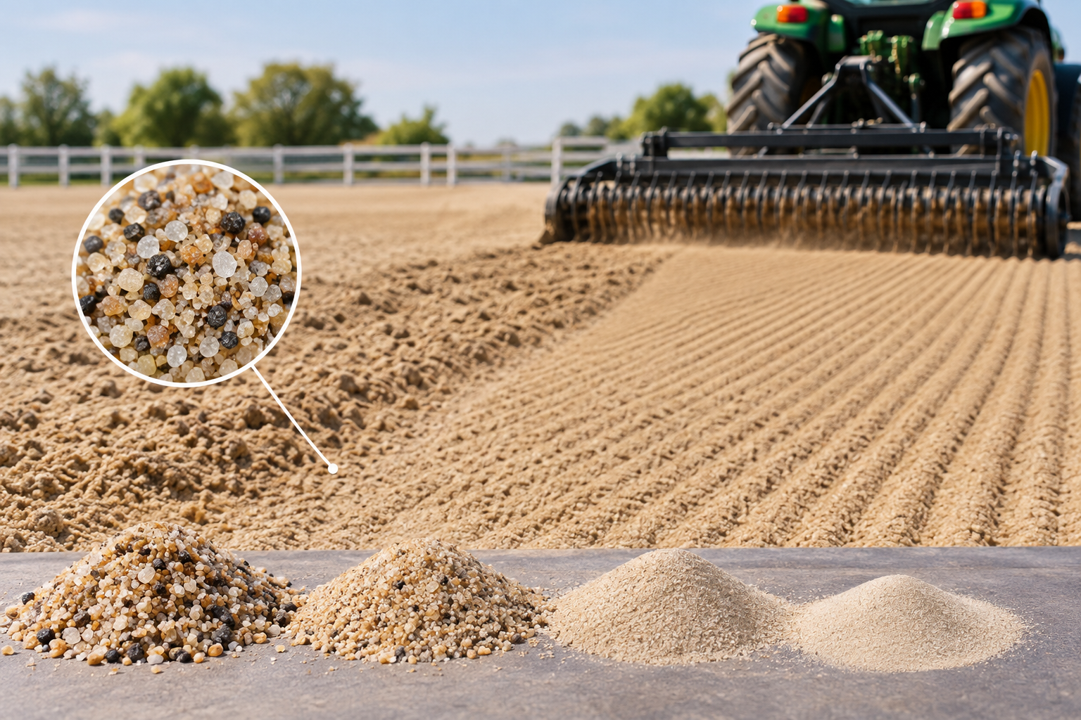 Repeated Harrowing Affect Arena Sand Gradation