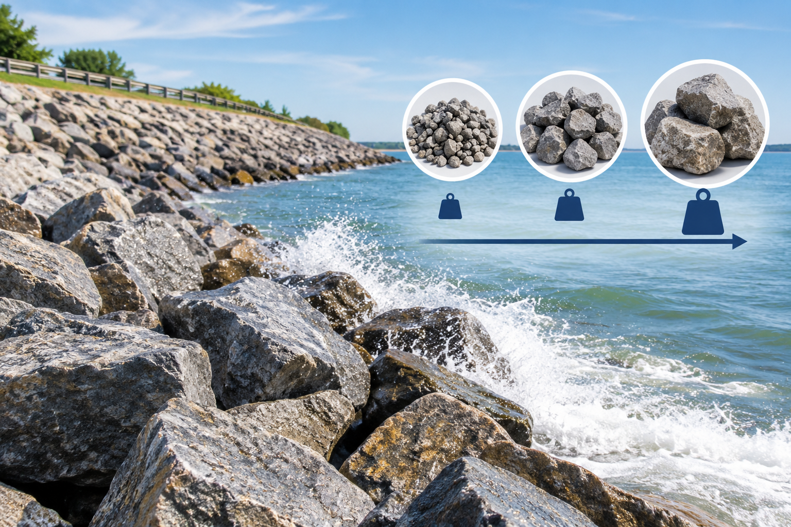 How Does Rock Weight Affect Rip Rap Resistance to Displacement?