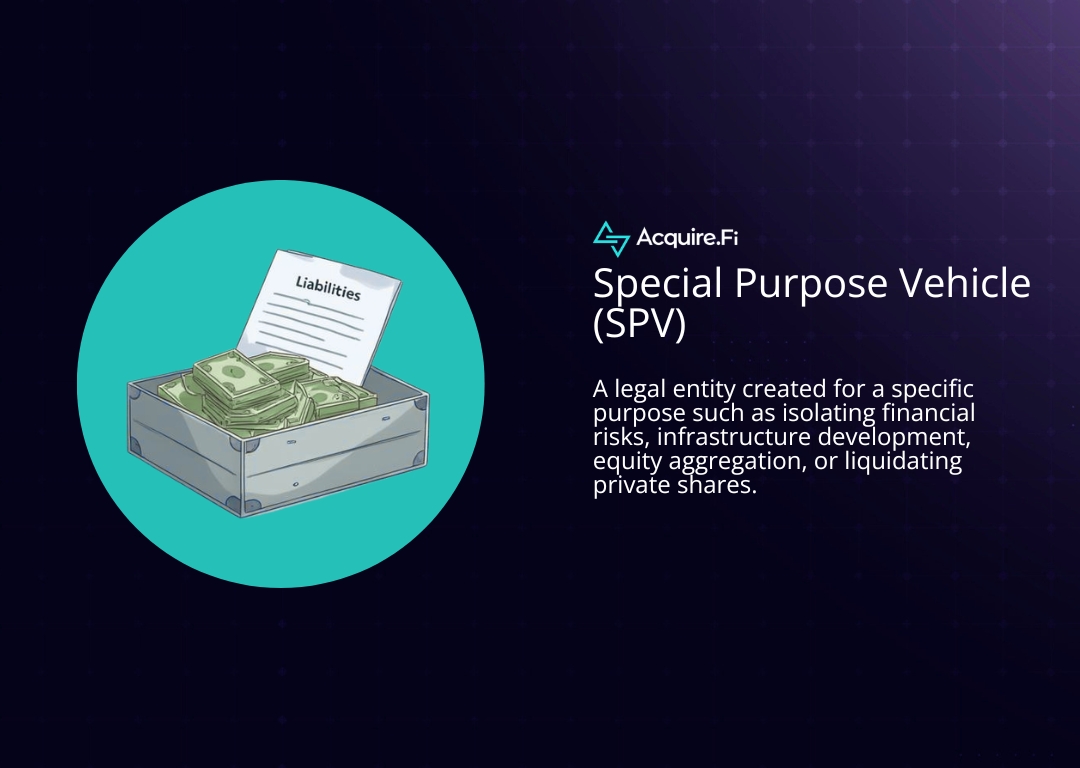 What is an SPV Special Purpose Vehicle