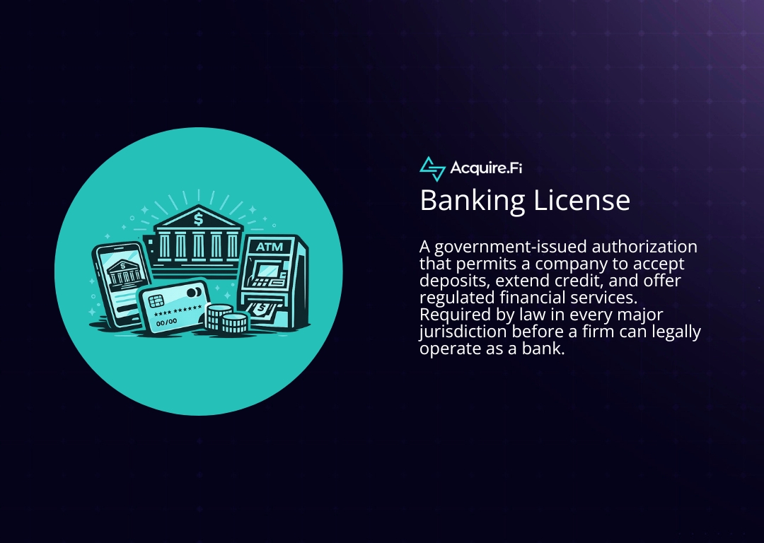 what is a banking license