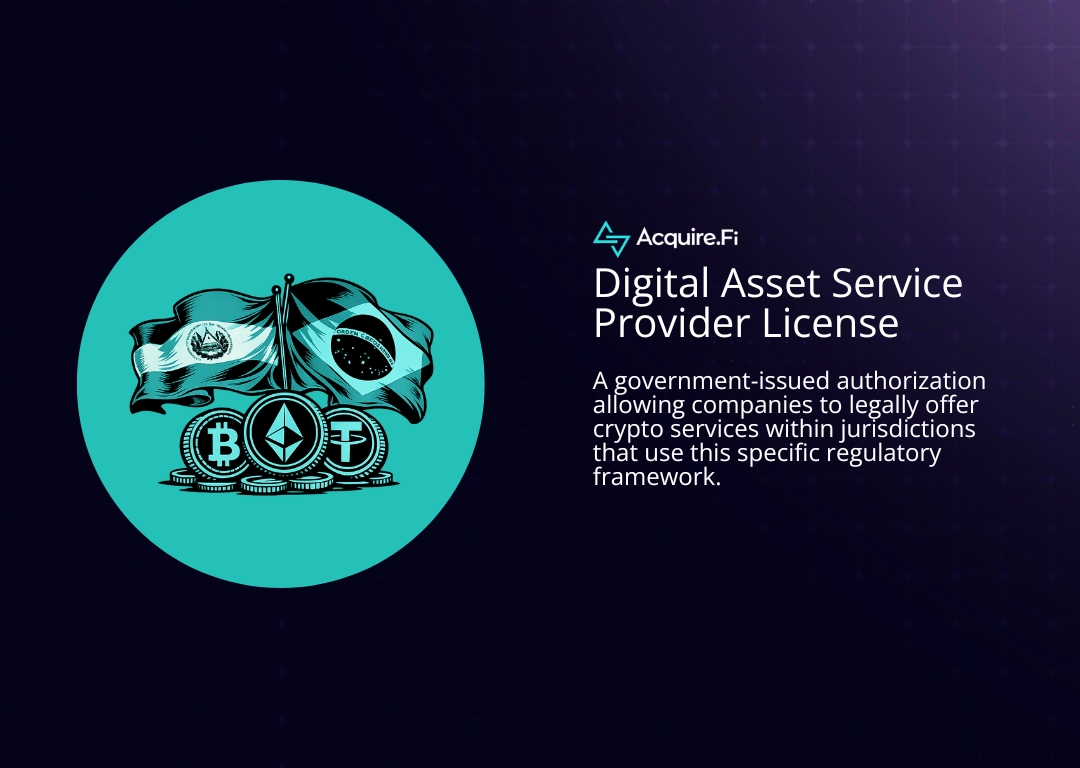 what is Digital Asset Service Provider License