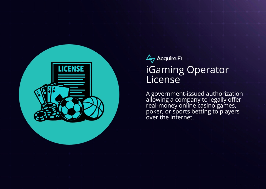 what is an iGaming Operator License