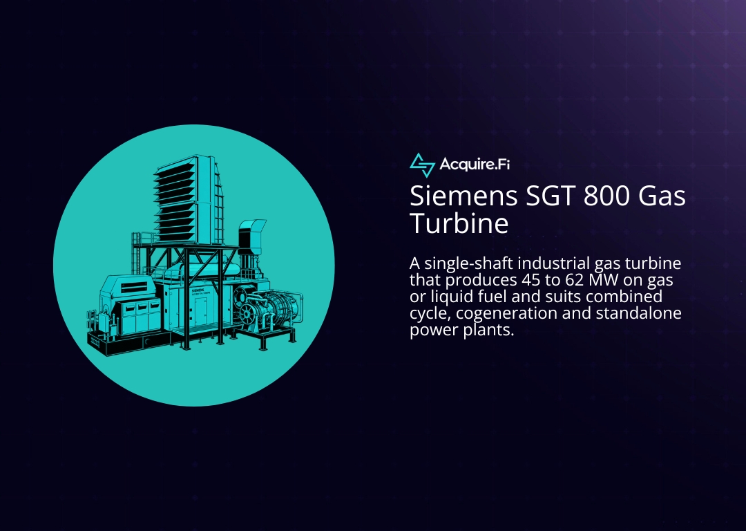 Siemens SGT 800 Gas Turbine