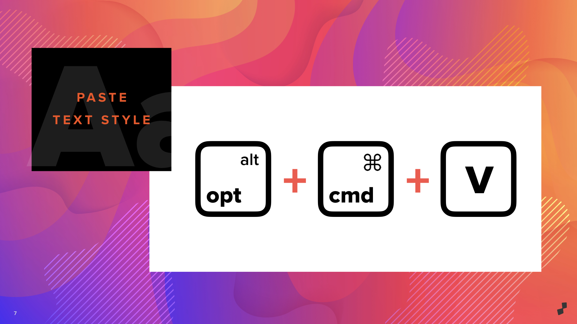 keynote presentation shortcuts