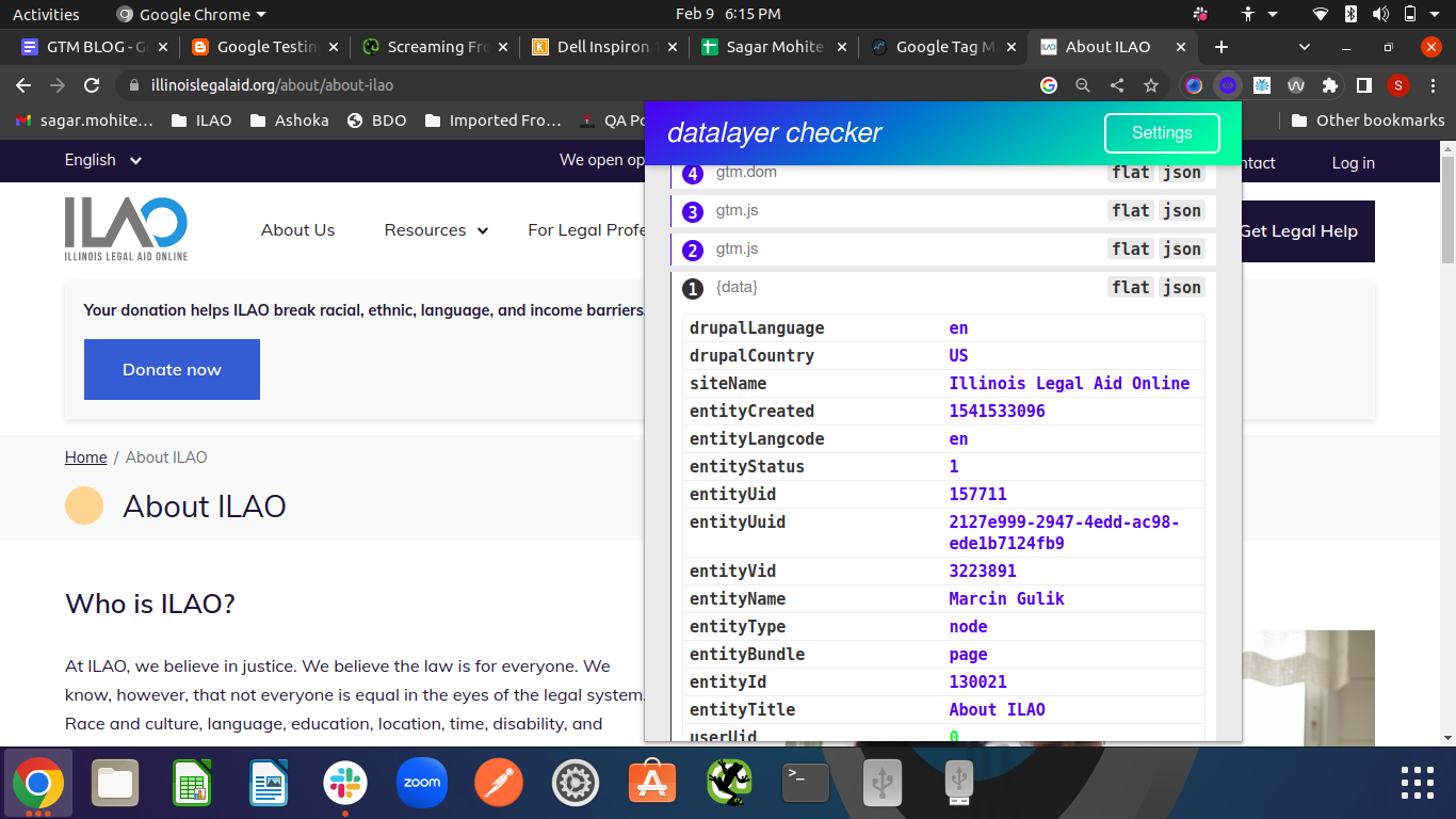 GTM Data Layer Checker