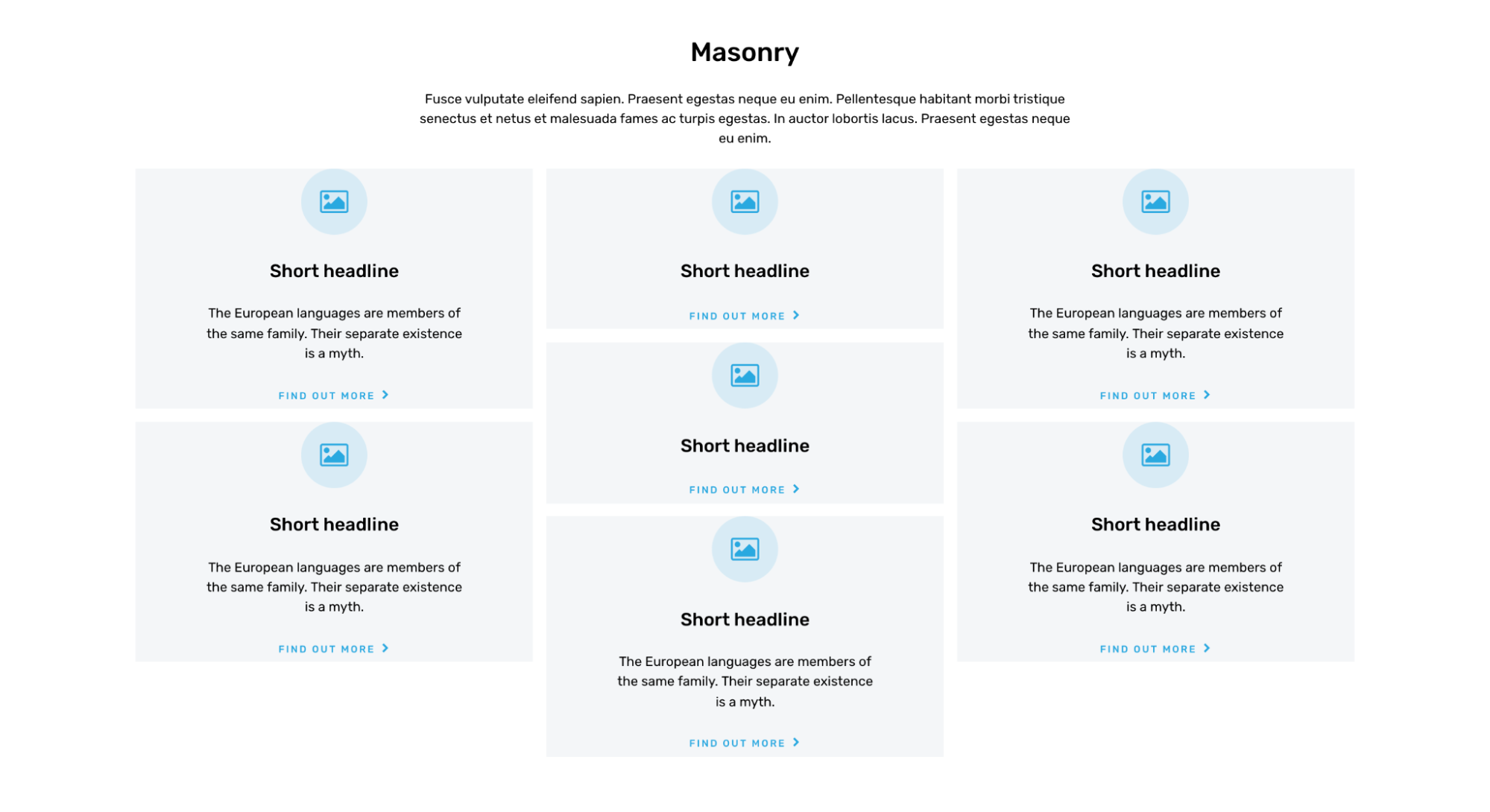 Masonry layout with Acquia Site Studio