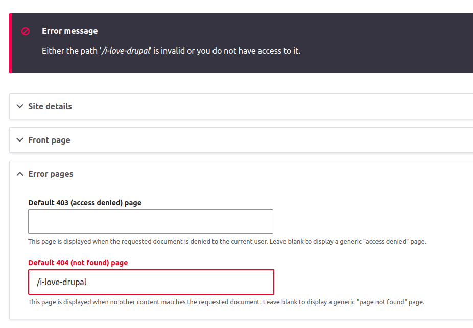 configuration validation