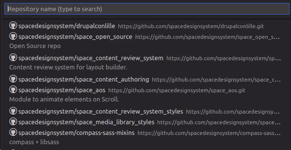 Open Git repository in vs code