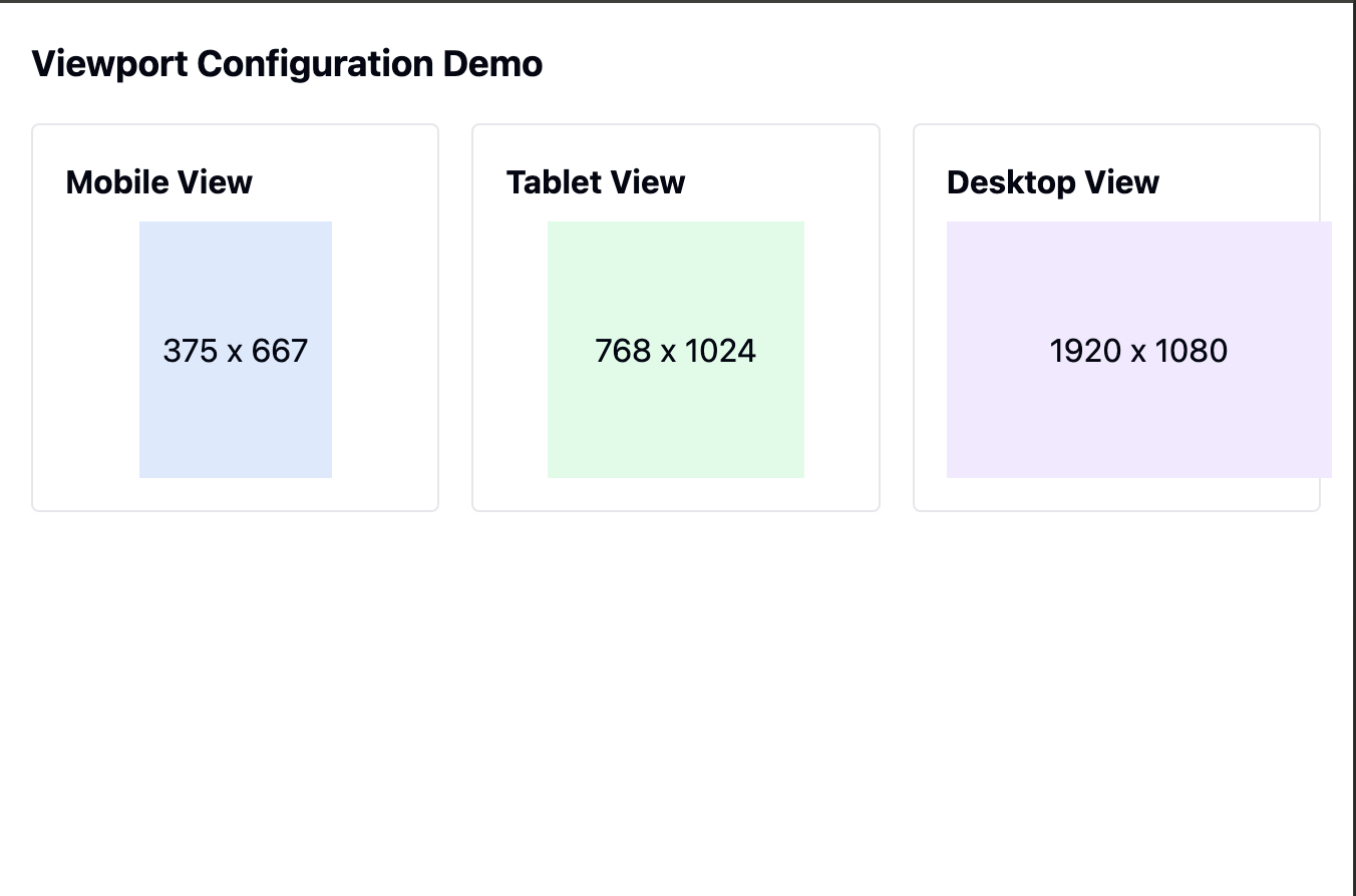 Virewport configuration demo