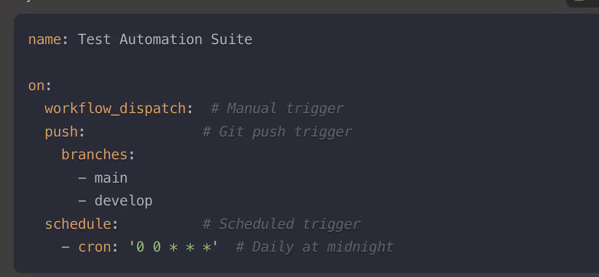 Trigger syntax example