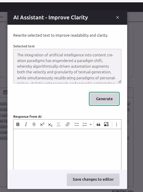Plugin in action