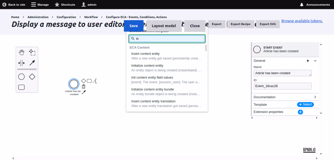 ECA interface
