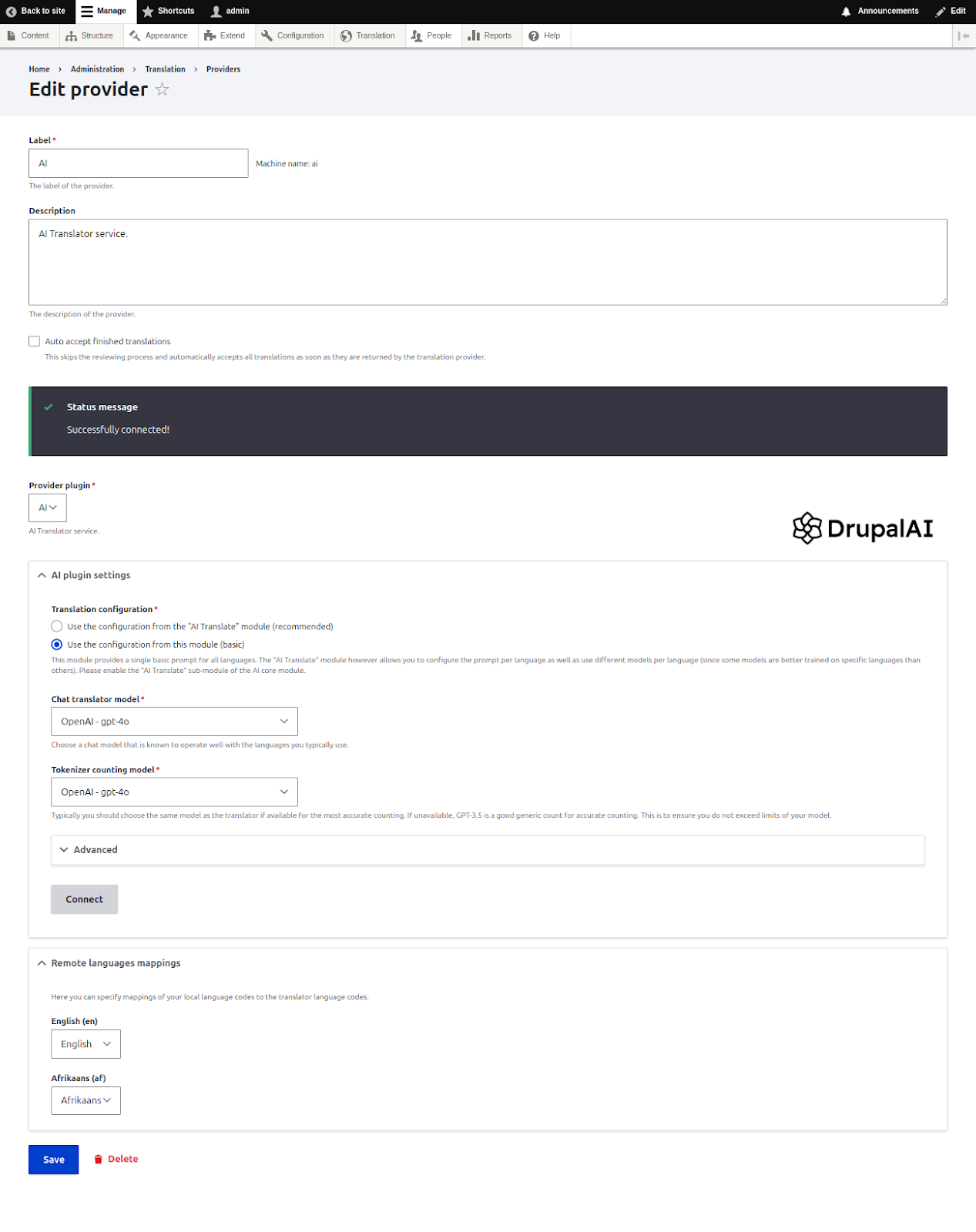 Drupal AI