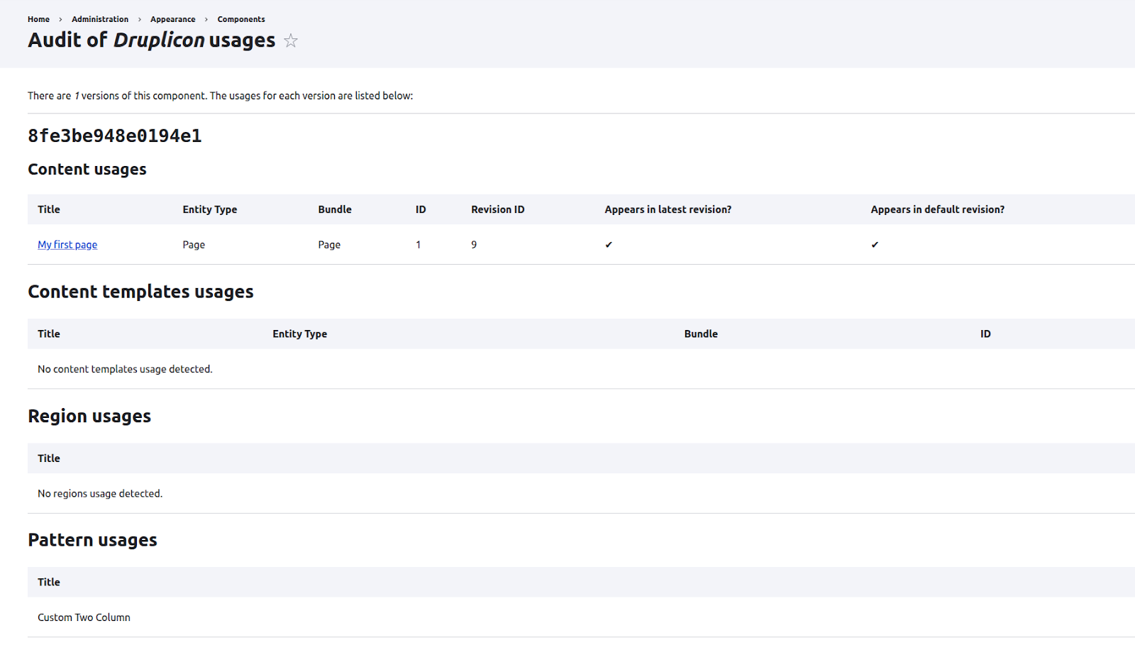 Experience builder component