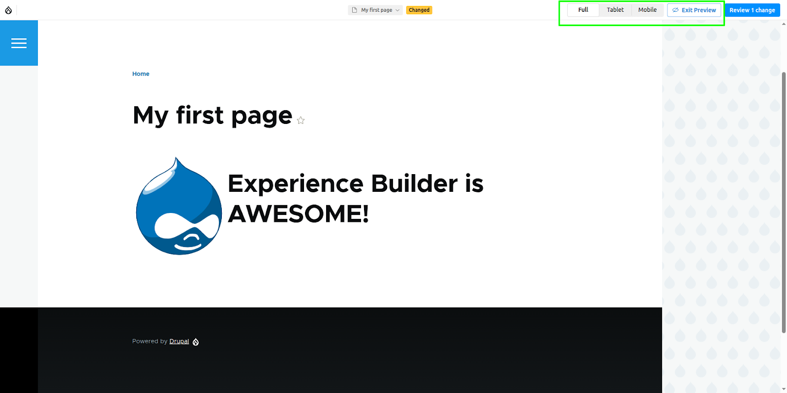 Experience builder