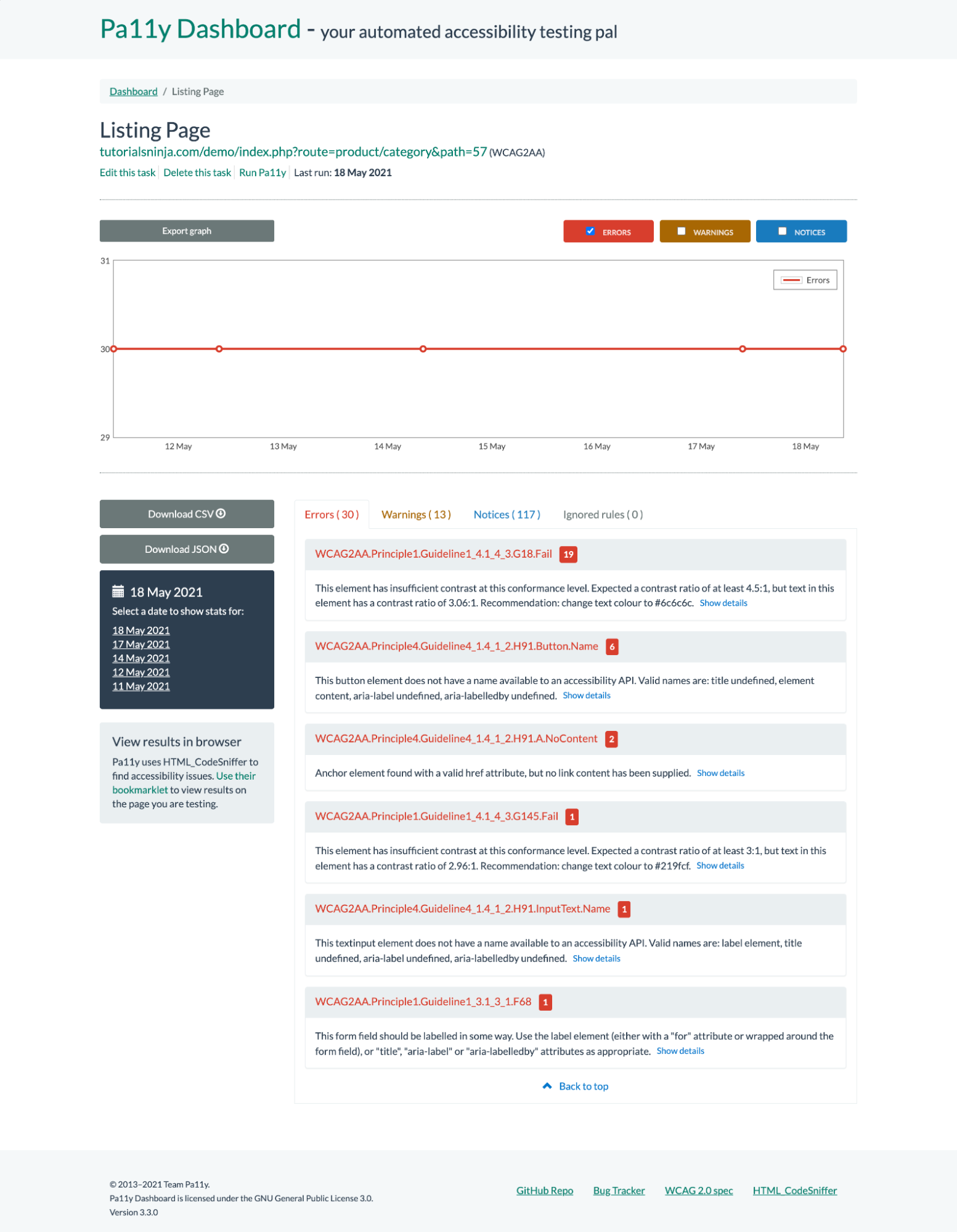 Accessibility Audit