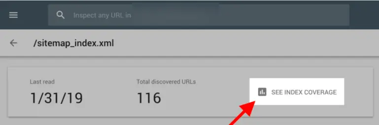 INDEX COVERAGE