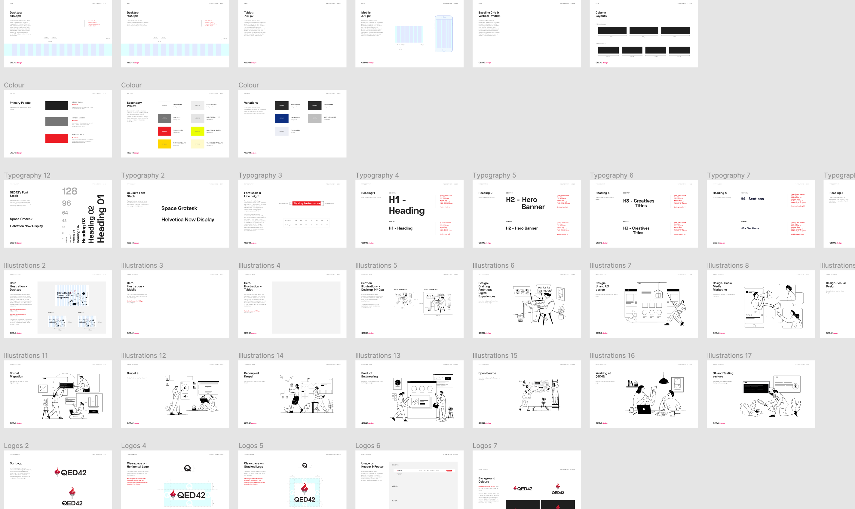 Example of QED42 design system