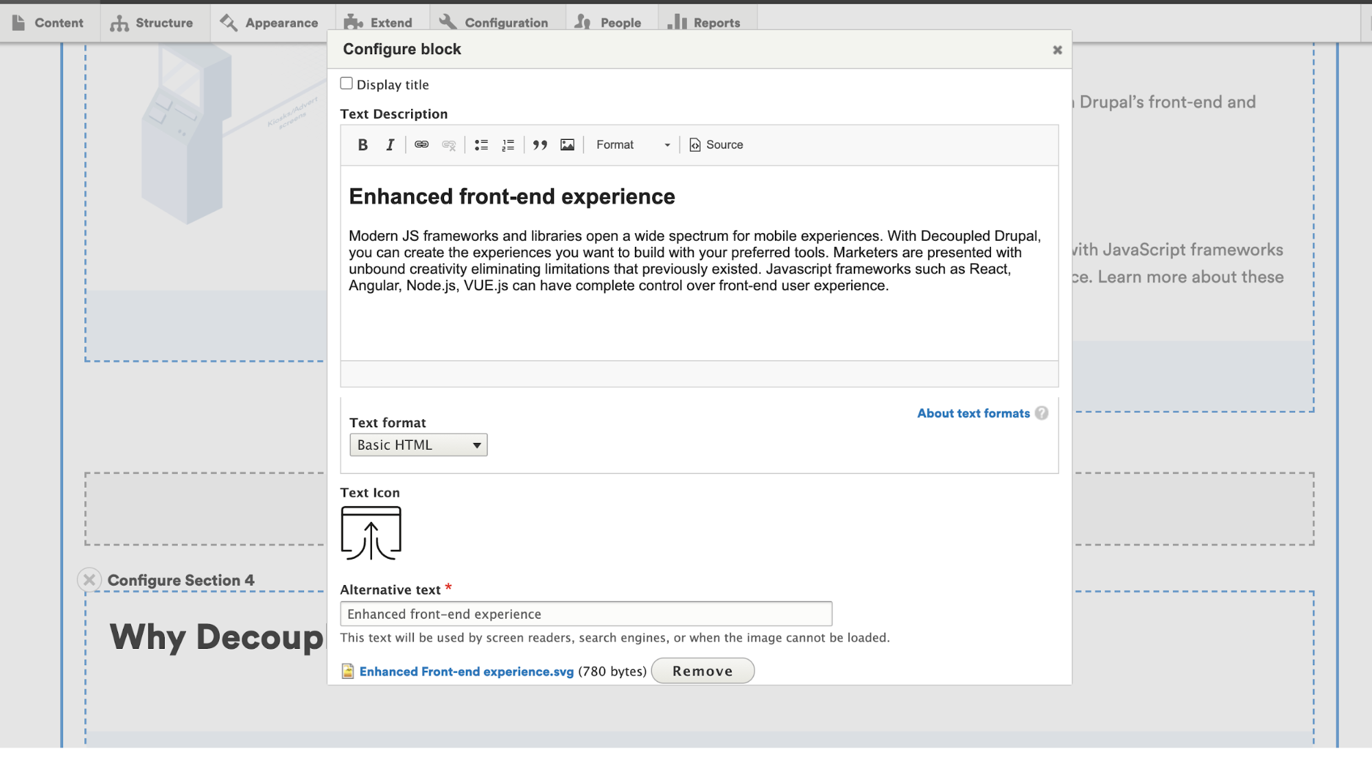 Enhancing Drupal's layout builder