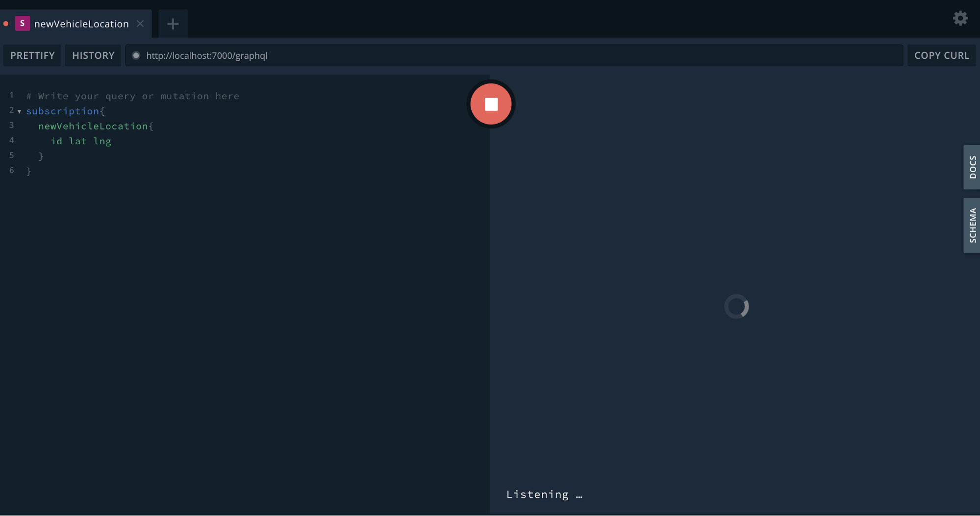 GraphQL subscriptions & Apollo Client real-time tracking app