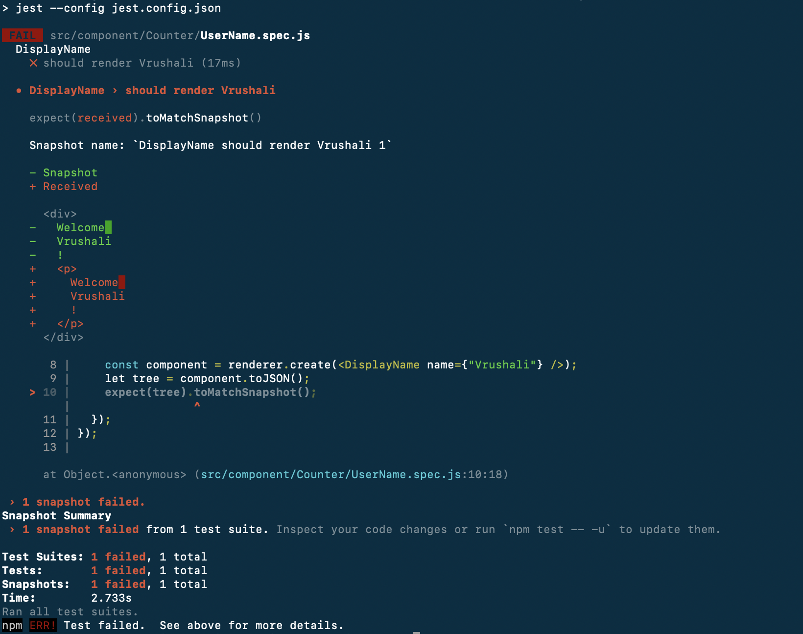 React Unit Testing