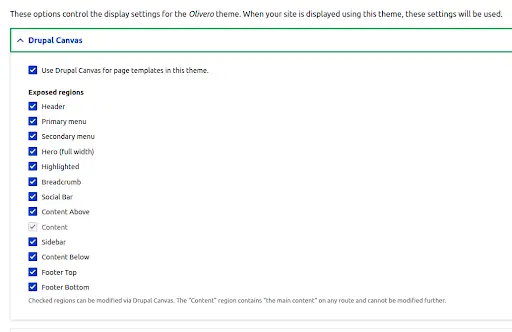 Drupal Canvas for page templates