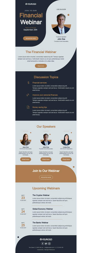 Finance Webinar Invite
