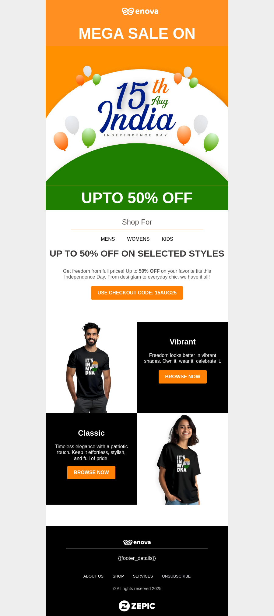 Independence day sale