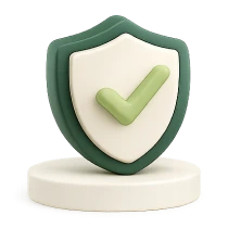 Icône 3D représentant un remboursement de consultation pour thérapeute avec un symbole de validation