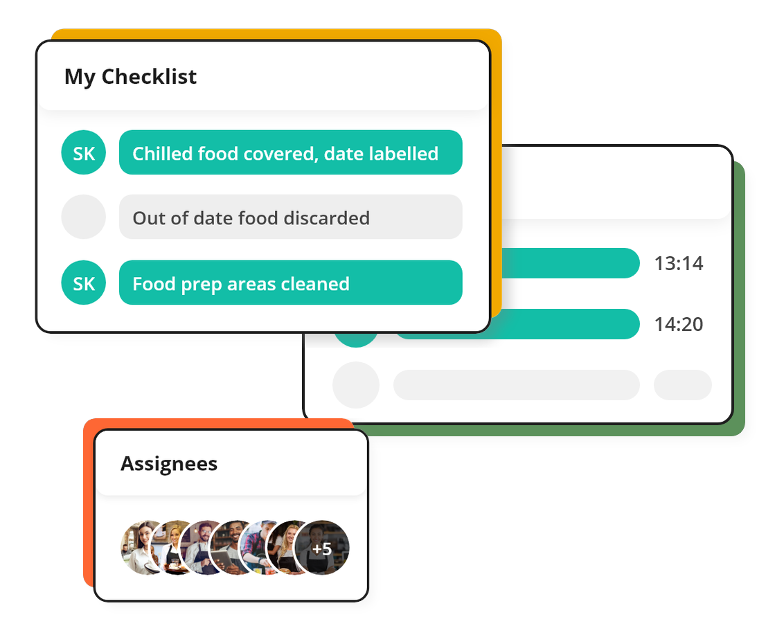 Aquaint customisable checklists, task details, and team assignment interface