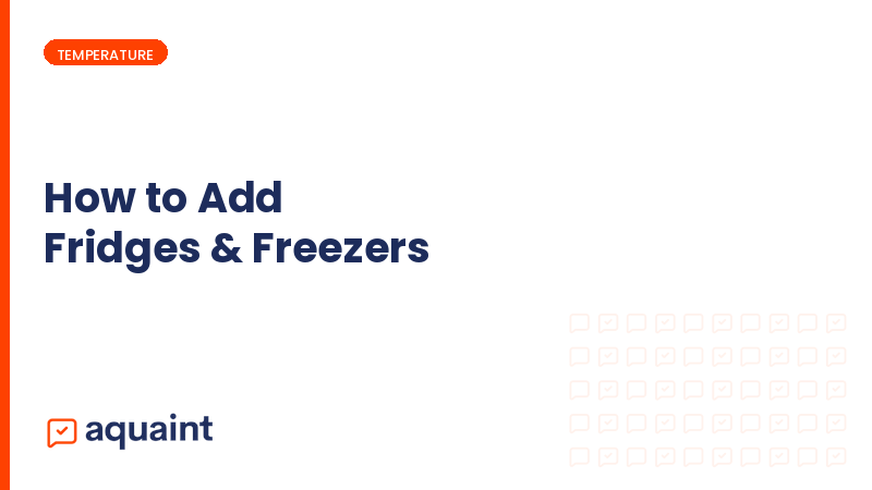How to add fridges & freezers