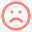 A frown face