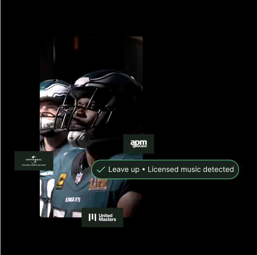 Music licenses and a image of baseball players