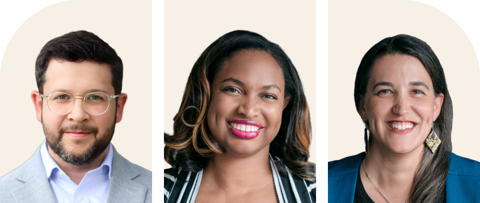 Headshots of providers who are on UpLift: Victor Rivera Sink, Robyn Gray, and Audrey Neff