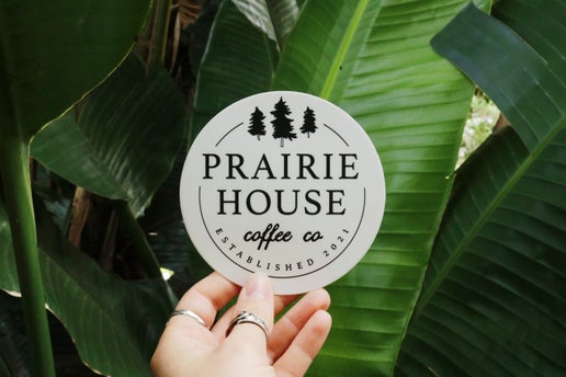 Large Prairie House Sticker