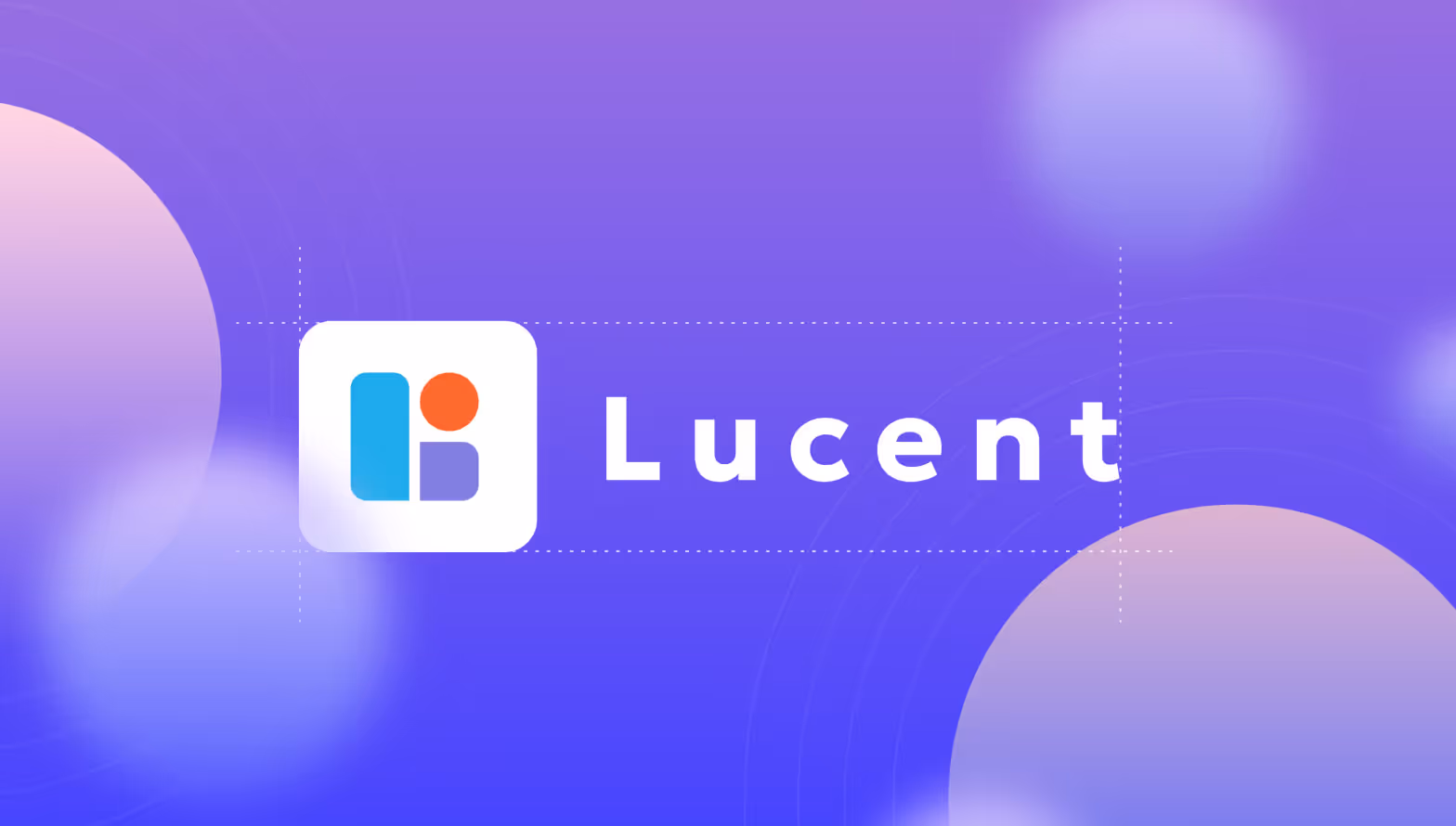 Das Lucent Data Logo umgeben vom Key Visual