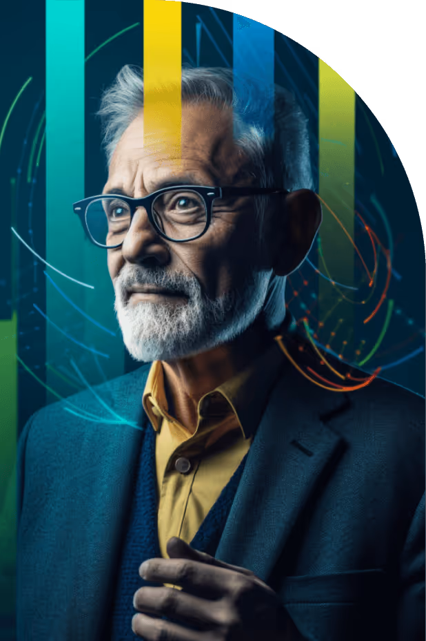 A successful entrepreneur in his digital transformation