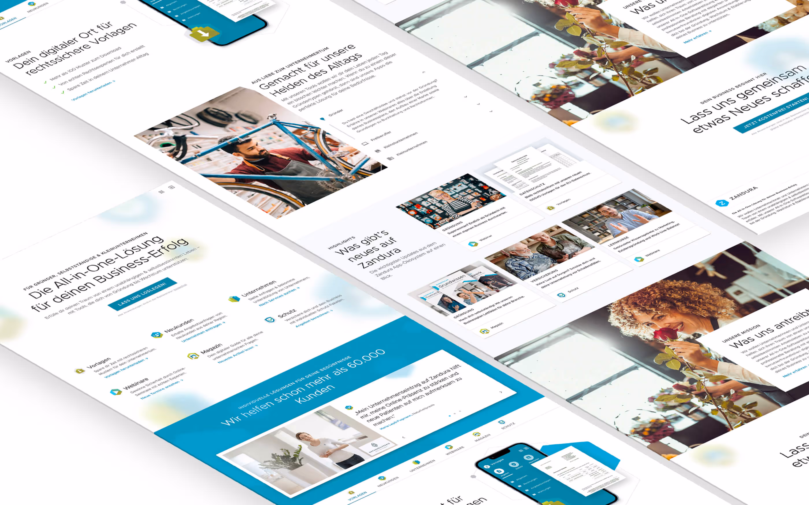 Excerpt of the homepage redesign based on data and empathy for the user