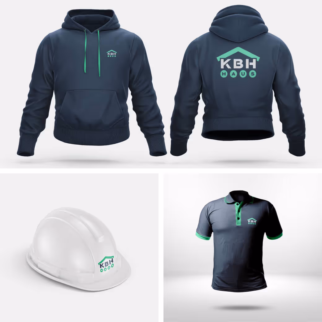 Clothes make builders - The brand on hoodies, shirts and helmets
