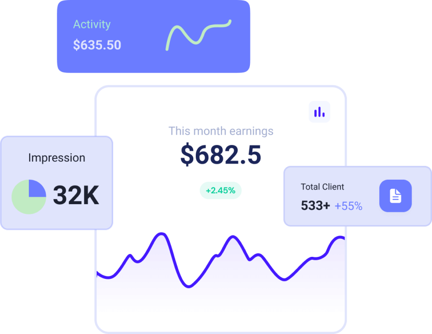 Dashboard stats