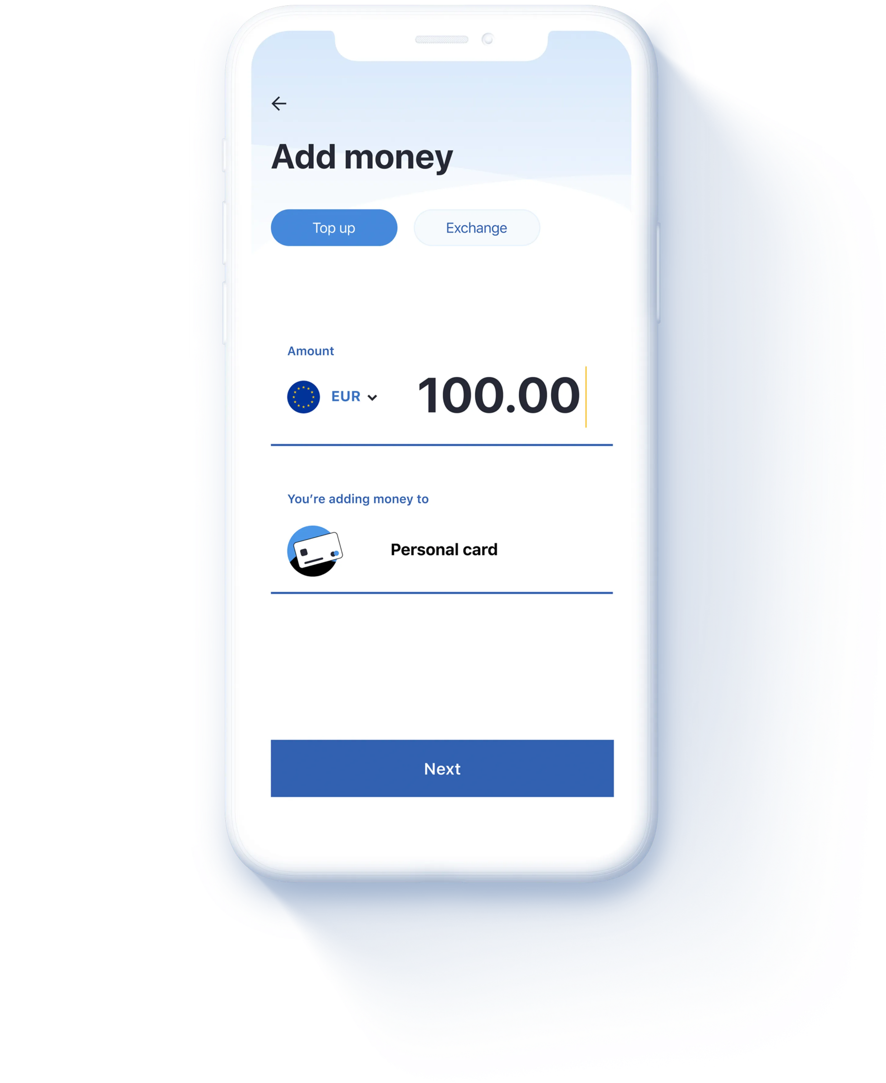 FairFX app add money